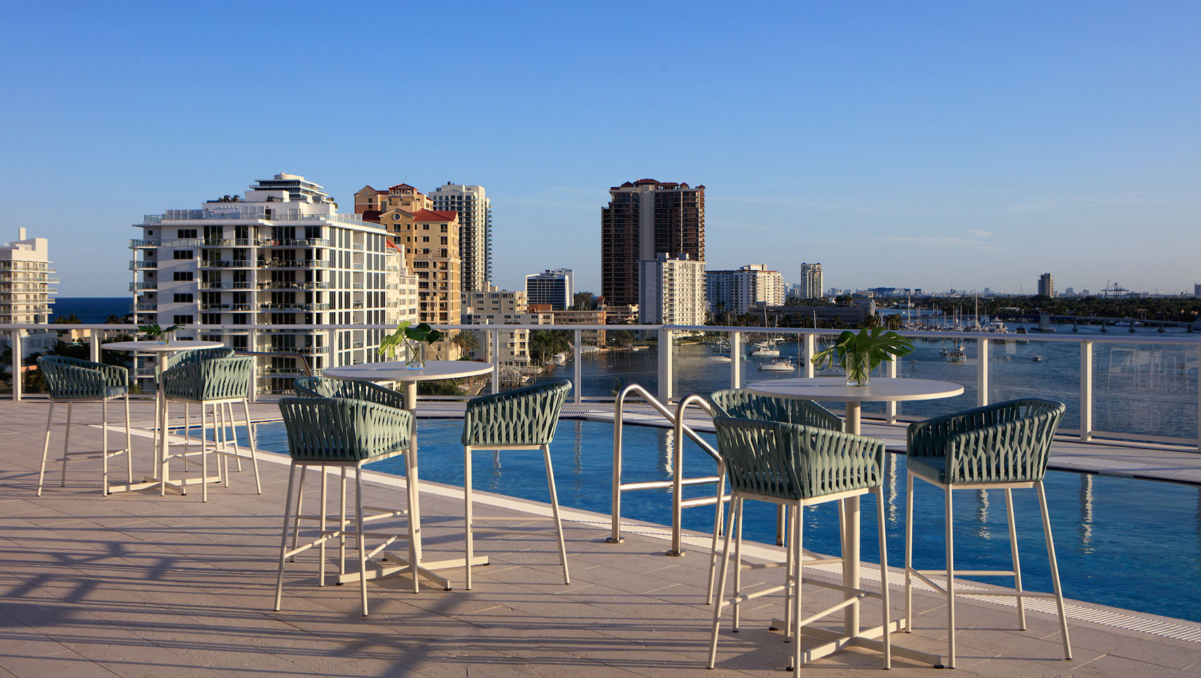 Rooftop Pool deck at Shorebreak Resort