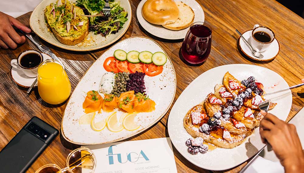 food assortment at La Fuga