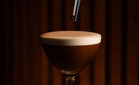 close up of a cocktail